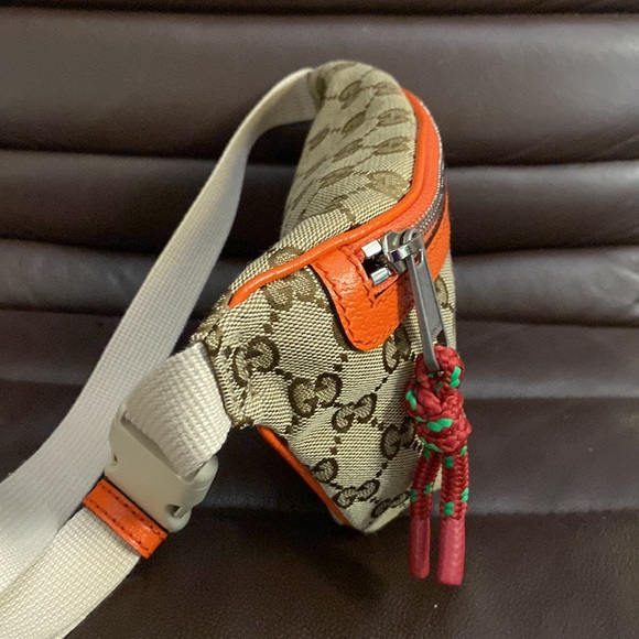 The North Face x Gucci limited edition GG supreme logo monogram waist bag NEW - Picture 6 of 6